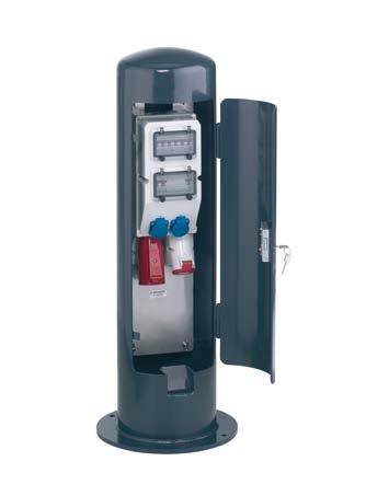 K Safety lock protects against unauthorised access. Power posts CombiTOWER Rugged.