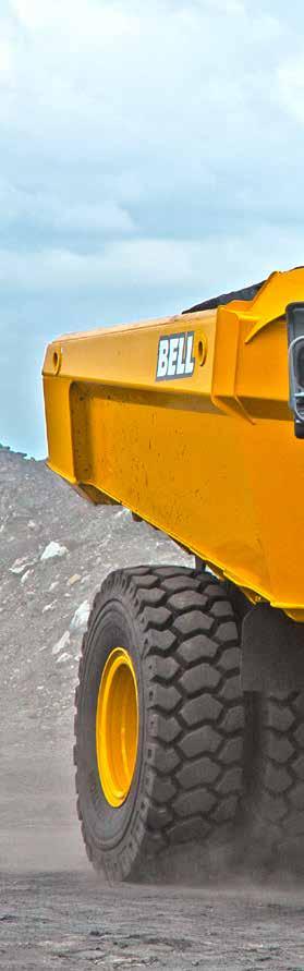 B6E All Wheel The Bell B6E offers our customers more tonnage than ever before, and at a related lower cost per tonne.