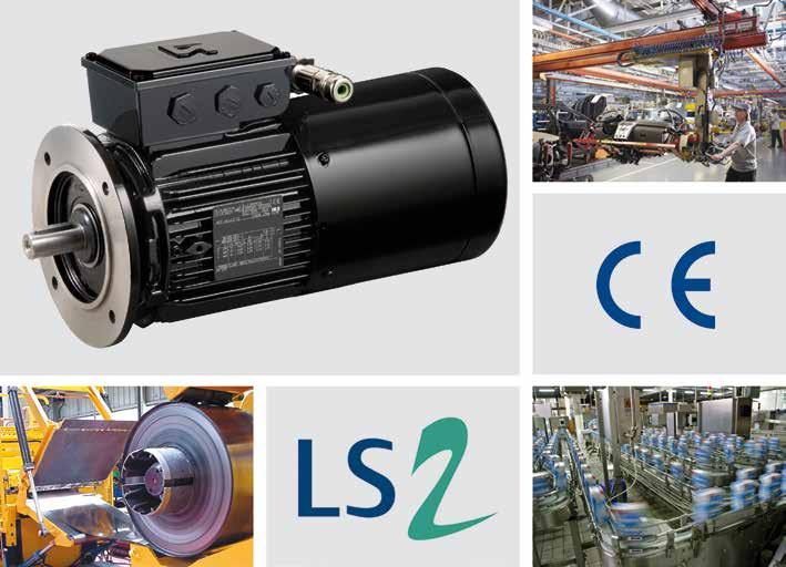 High-efficiency 3-phase induction motors for variable speed