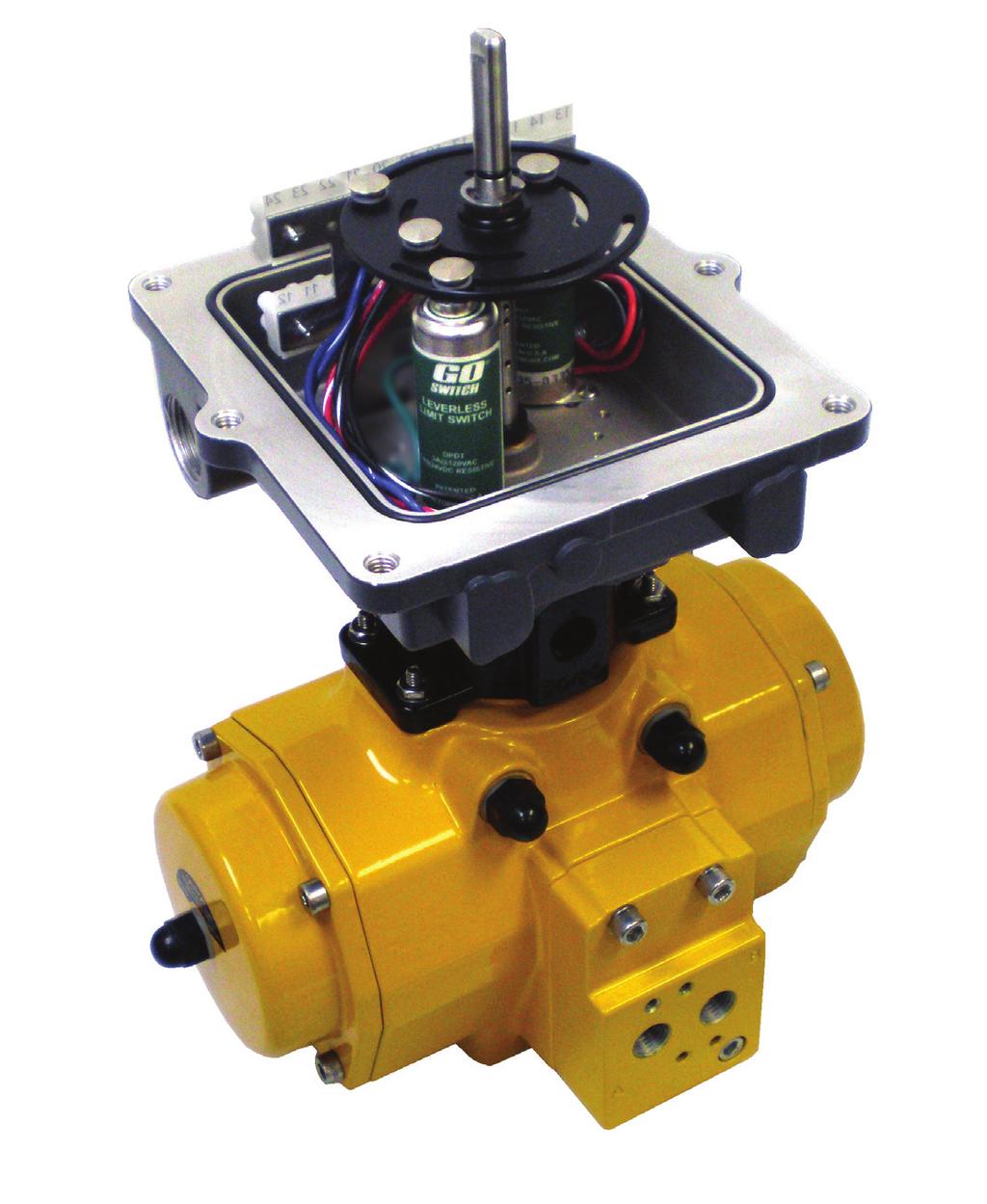 GO SWITCH SPECIALTY SENSORS Sensing Solutions for Process and Factory Automation DISCRETE VALVE CONTROL SENSORS 35 Series GO Switches have set the standard for reliable performance in valve monitors.