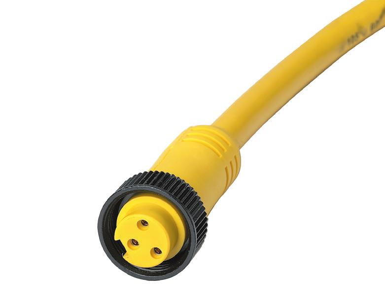 Quick Disconnects & Cordsets Quality-engineered connectors and cordsets make installation and maintenance a snap. Standard designs are shown, with custom connectors available on special order.