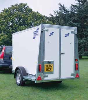 Identical in every aspect of quality and build to the larger models in the range, this 8ft x 4ft trailer provides 5ft of headroom (which will clear most garage doors) and a carrying capacity of 4.