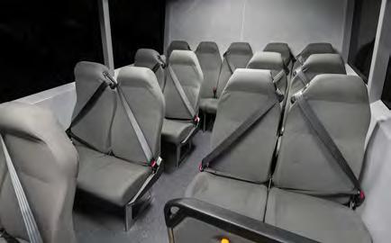 18 Seat Bus 18 Seat Bus with walk-in boot 22 Seat Bus Safety triangle kits. Wheel nut indicators. Quick-grab wheel chocks. Internal / external emergency engine shut-down.