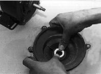 Do not damage impeller surface where drive ring seats and seals. Figure 3 6.