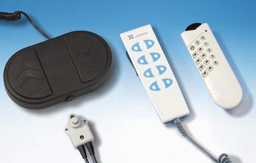 Accessories To complete the drive system, HANNING offers an extensive range of accessories including different control variants, hand and foot switches.