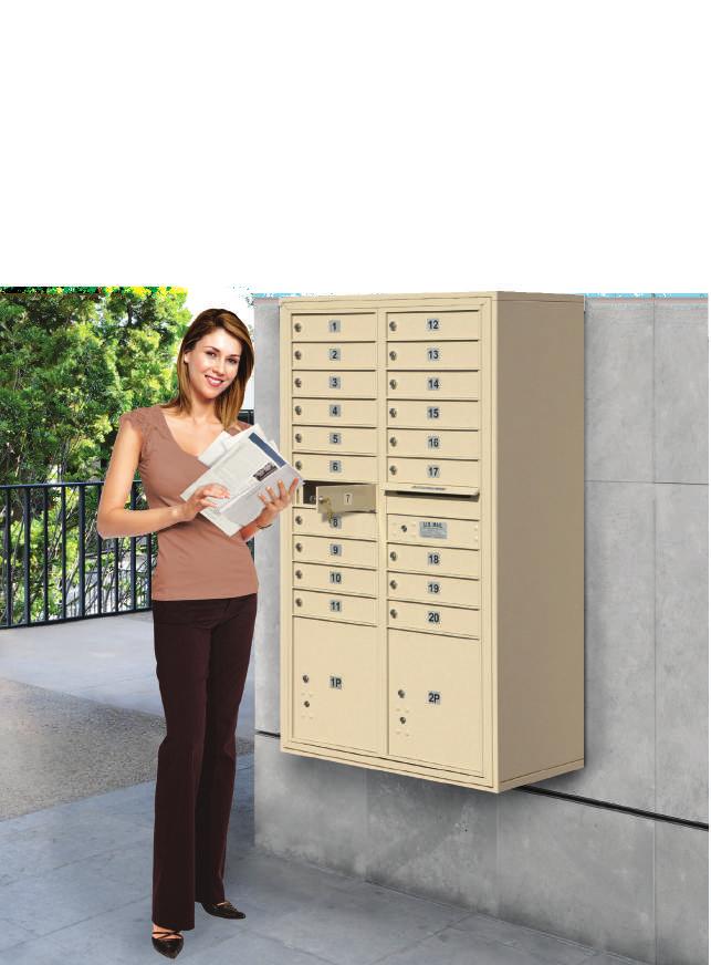 rface mounted 4C horizontal mailboxes include a U.S.