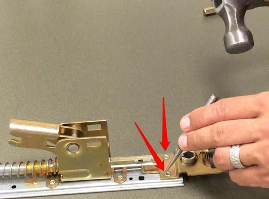 Cylinder Tabs Locking piece Using Hammer &
