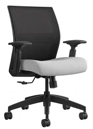 MESH BACK TASK CHAIR Sleek, aerodynamic lines give the Amplify collection power, with a look of modern design and sumptuous comfort.