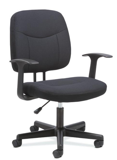 FABRIC BACK - FABRIC SEAT STANDARD FUNCTIONALITY Includes: Seat Height 360 Swivel TOP PICK Shown in Crimson SADIE 4-OH-TWO Available in February NETWORK VOLT Available