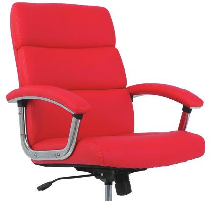 LEATHER BACK - LEATHER SEAT MODERN STYLE TOP PICK SEATING / OFFICE CHAIRS Smooth-rolling casters
