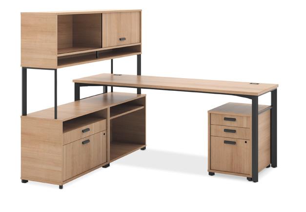 L-WORKSTATION WITH STORAGE 60"W x 72"D X 29½"H Left-Handed 60" 24'' SMALL OFFICE TABLE