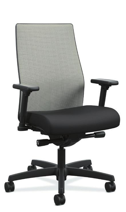 the user Waterfall seat edge helps circulation ilira -stretch mesh back stretches in every direction to offer support Synchro-tilt control brings comfort BSXVST121 BSXVL532MM10 Ink Midnight