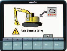 H y d r a u l i c E x c avat o r PC160LC-8 Working Mode selection The PC160LC-8 excavator is equipped with five working modes (P, E, L, B, and ATT).