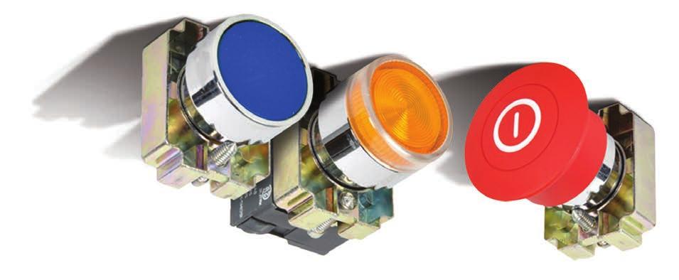 22 mm Pushbuttons Altech s 22 mm pushbuttons offer ideal, cost-effective solutions for control circuits utilizing both direct and remote management applications while saving over 30% compared to