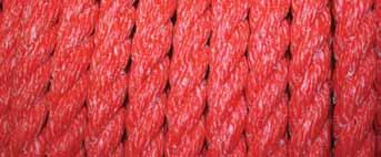 ROPE INSULATING Insulating Rope DETAILS Red water repellent three strand insulating synthetic fibre rope with low water absorption coefficient, usually supplied in 100, 200 & 300m length rolls.