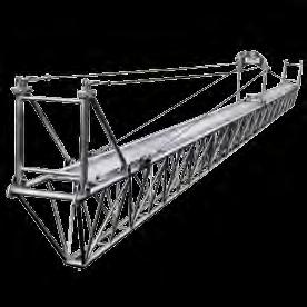 Suspension Platforms F 127 SERIES SUSPENSION PLATFORMS (MADE IN ITALY) Suspension platform for overhead line works. Aluminium alloy structure.