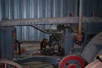 SN.422324, RESTORABLE, (STEERING WHEEL AND STEERING SHAFT BENT), GOOD TIN, ON RUBBER, CUT
