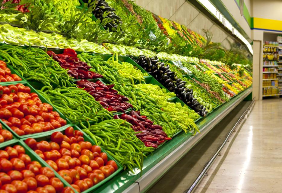 Grocery Store In a grocery store, large compostable waste carts or bins should be located in the stock area for significant volumes of food waste.