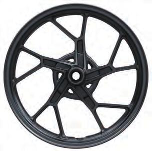 Wheels, tires and brakes The sporty flair of newly designed 10-spoke wheels pairs with IRC tires that provide a solid