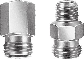 QuickJet and Systems/Components Spray Nozze Key feature overview for standard UniJet nozze bodies: Threaded