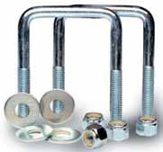 Hot dipped Galvanized coated to help prevent rusting. Includes flat washers, lock washers and nuts.