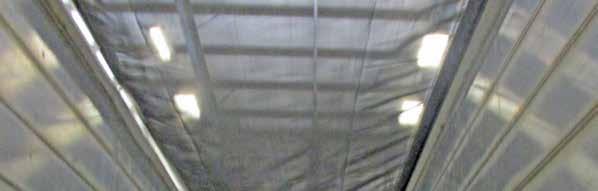 The mesh is a light weight roof option for containing the