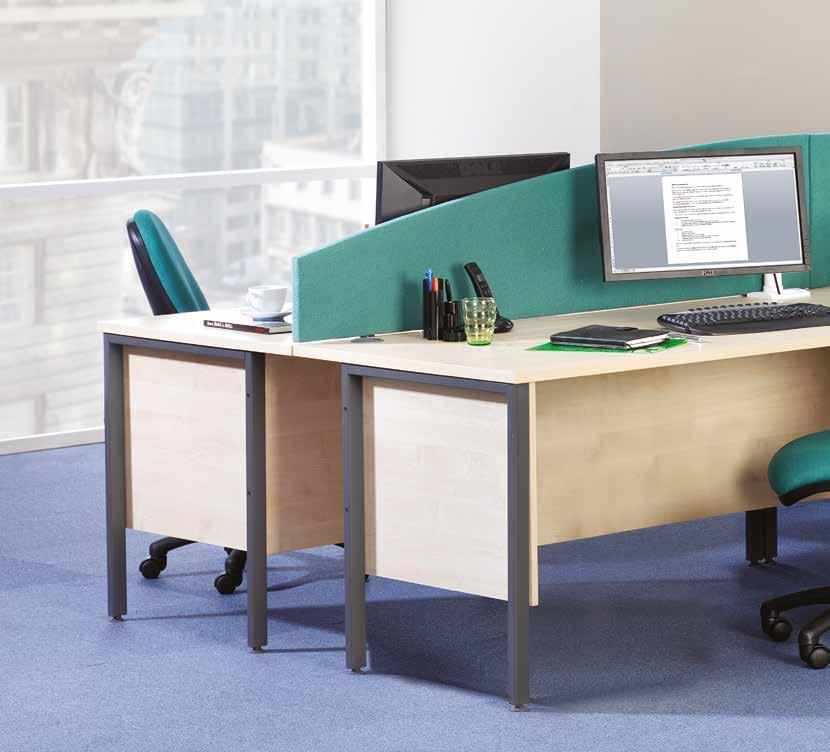 Maestro 25 GL ommercial desking - H frame leg bout Maestro 25 GL Maestro 25 GL offers the traditional design solutions of Maestro with the additional benefits of 25mm thick MF desk tops.
