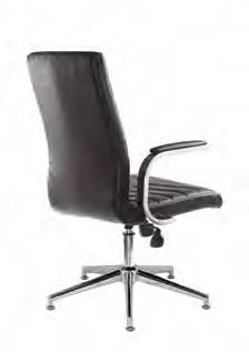 Panel stitched hrome 5 star base Optional glides supplied to convert to a boardroom chair Mechanisms Gas lift adjustment