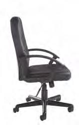 avalier Leather faced managers chair ode V300T1 escription High back chair 50mm easy glide