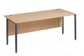 Maestro 25 GL ommercial desking - Graphite H frame Straight desk OE M8G 800 800 M10G 1000 800 M12G 1200 800 M14G 1400 800 M16G 1600 800 M18G 1800 800 eech () Oak (O) Height: 725mm 25mm thick top