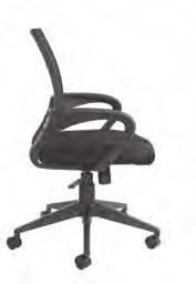 Lincoln Fabric mesh operator chair ode escription LIN300T1-K Mesh / managers chair lack mesh