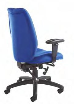 posture curved seat Waterfall seat Sculptured seat back Fully adjustable arms