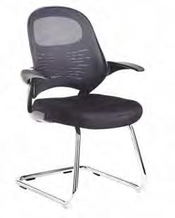 Gemini Mesh visitors chair ode escription GEM1001-K Visitor chair esigner mesh cantilever Exclusive design djustable lumbar hrome base nti tilt feet LK (K) OVERLL OVERLL EPTH OVERLL