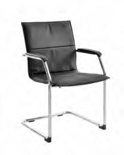 escription 2 x conference chairs antilever style chair ompound leather finish ompound leather