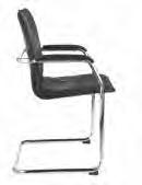 chair Ideal for boardroom/meeting room Padded arms hrome frame nti tilt feet LK LETHER FE OVERLL