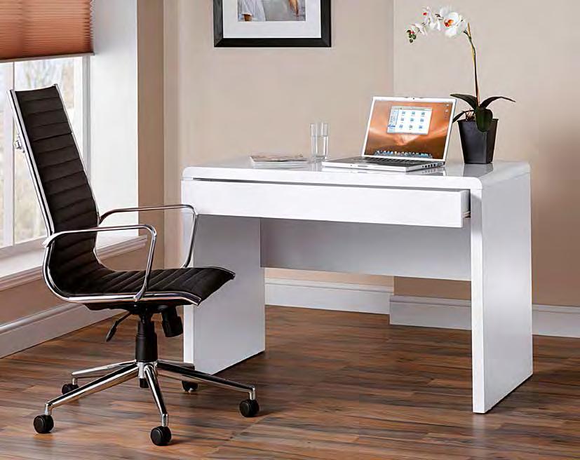 Luxor Small Office - Home Office Features & enefits High gloss white contemporary workstation 40mm