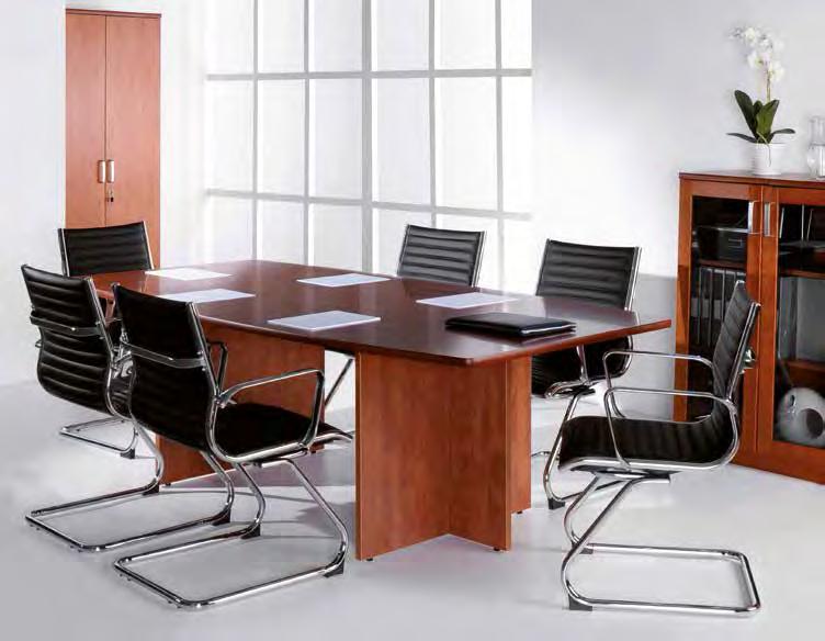 oncerto II Executive desking - oardroom oncerto II oardroom Table 25mm veneer top hamfered edge Stylish oardroom table Seats up to 8 people OE