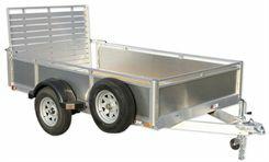 UTILITY TRAILERS-APT **1-3500# RUBBER TORSION AXLE W/ EZ LUBE HUBS **DOT LIGHTING PACKAGE, SAFETY CHAINS **#08056 ST205/75D 15C SILVER TIRE/RIM (1820#CAPACITY) **BULLET LED MARKER LIGHTS W/ GROMMETS