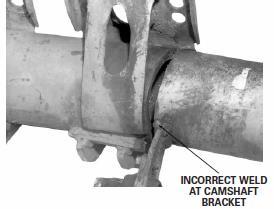 Defects include: cracks in flanges improper weld repairs bent, cut or notched frame rails severe corrosion to the point a hole has developed broken or loose body mounting points damaged cross members