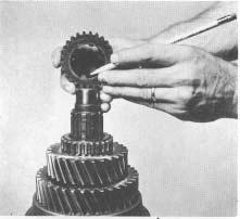 Figure 57 - Install 4th gear with clutching teeth up.