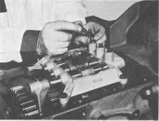 Figure 84 - With transmission shifted into neutral, install shift control assembly.