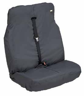01 02 03 Interior protection 01 Driver Seat tailored Heavy Duty cover (black) 100% waterproof Proven for use in harsh environments Keeps your seats looking like new Parachute thread for added long