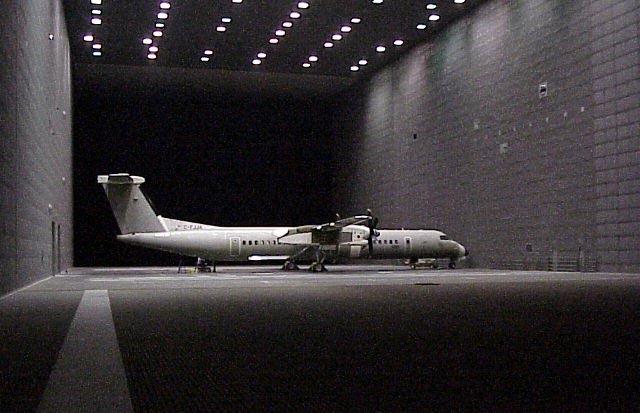 Testing of a Dash 8 Q400 in the NASA Ames 80x120' Wind Tunnel Figure 3 Looking upstream at a Beta angle of 270 degrees Figure 4 X Loads applied to the MLG XLoad(lbf) 15,000 MLG Actual & Estimated X