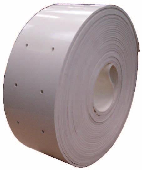 PVC elevator belting PVC elevator belts are anti-static. This belt is fulley synthetic and suitable for the food industry according to FDA-EU standards.