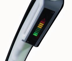 The operator can check at any time the dynamic stability of the vehicle, thanks to the dot 3 on the screen in the M CDC Display (optional) or the traffic light on the front upright in the M CDC Light