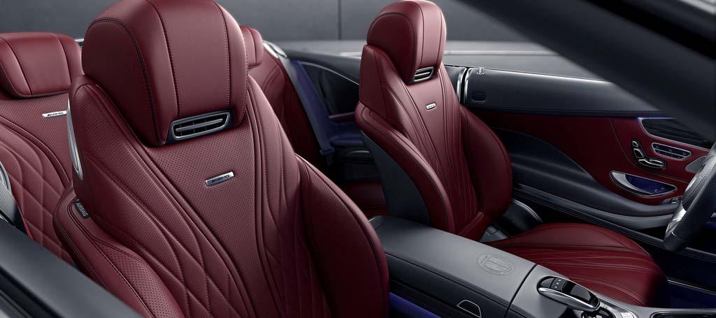 S 63 4M / S 65 Cabriolet Upholstery designo Exclusive Nappa Leather (Standard on S 65 - with AMG DINAMICA/Leather Roof Liner.