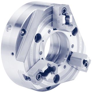 3 QLC/K - KS Power Chucks Technical Features: Larger through hole bore for handling larger diameter work pieces Multiple base jaw profile with improved guiding length for greater stability Minimal