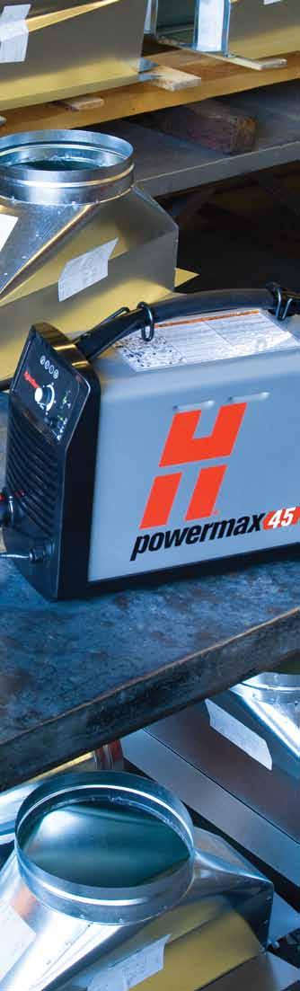 Powermax advantages Productivity Fast cut speeds, superior cut quality, little or no secondary operations and no pre-heating help you to do more in less time.