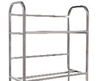 stainless steel handles 2 or 3 tier options Dimensions 800 / 900 and 1075mm lengths 500 / 560 and 660mm depths All models 960mm high Loading 50 kg per level