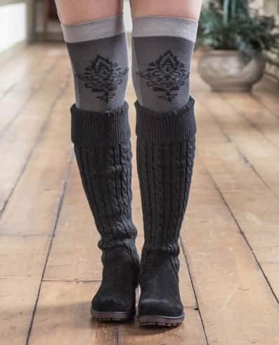 OVER THE KNEE BUCKLE / SOFT MICROFIBER OVER THE KNEE 23 & 25 TALL A4 B A. Microfiber Pattern Sock $12.00 A. 23 Lace Texture Sock $9.50 MSRP: $30.00 / 3-Pair Pack MSRP: $24.